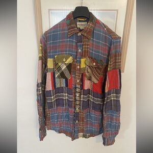 Ralph Lauren Denim & Supply Aztec Southwestern Patchwork Flannel Shirt
